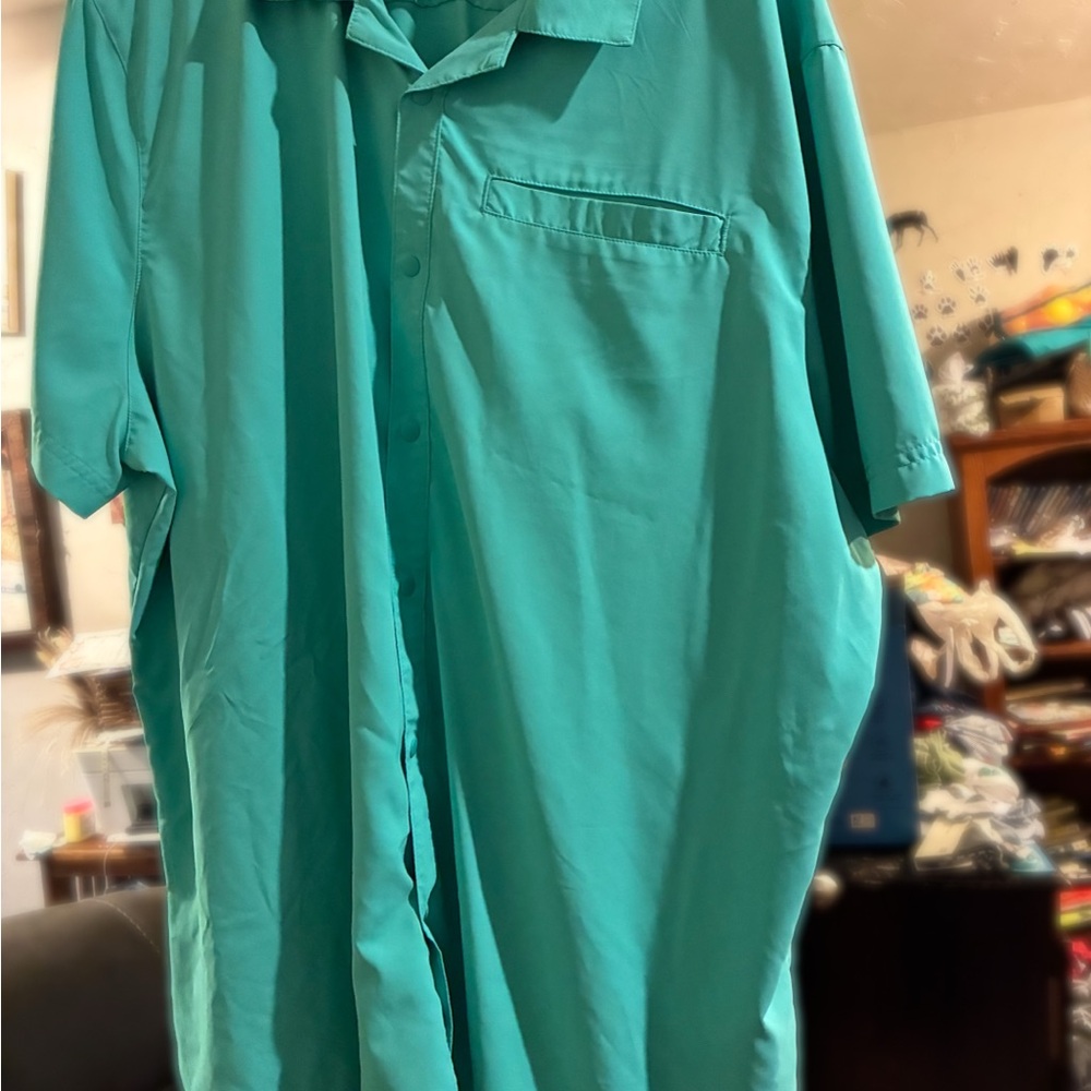 Men's Teal Short Sleeve Shirt